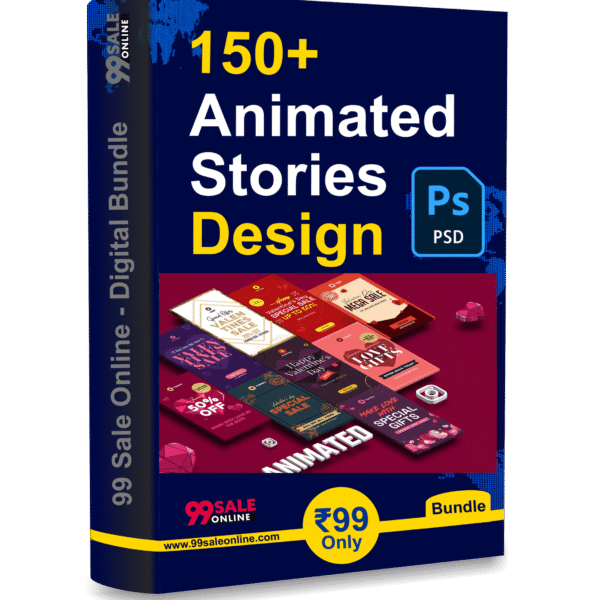 100+ Animated Stories Design Bundle (PSD File) Only ₹99