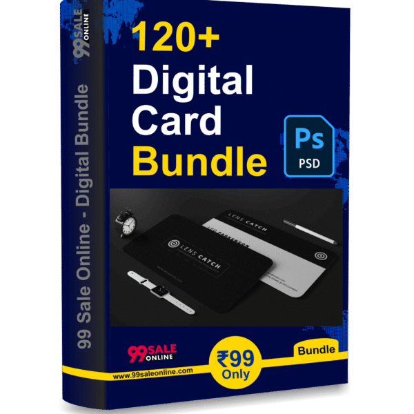 120+ Digital Card Design Bundle (PSD File) Only ₹99