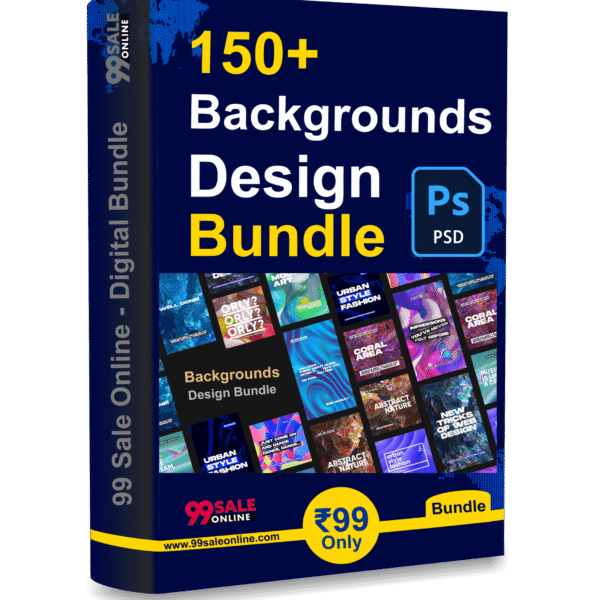 150+ Backgrounds Design Bundle (PSD File) Only ₹99