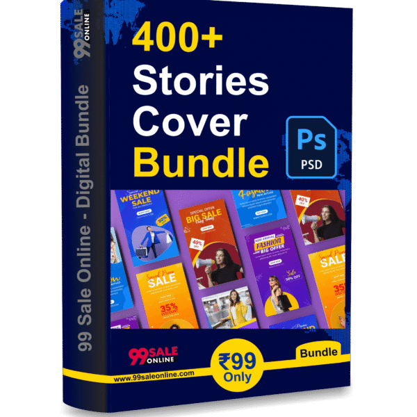 400+ Stories Cover Design Bundle (PSD File) Only ₹99