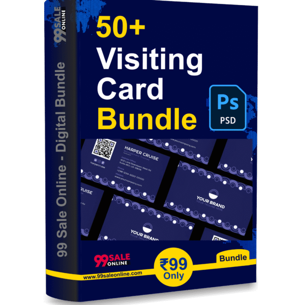 50+ Visiting Card Design Bundle (PSD File) Only ₹99