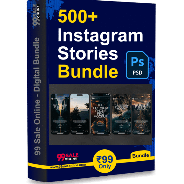 500+ Instagram Stories Bundle (PSD File) Only ₹99