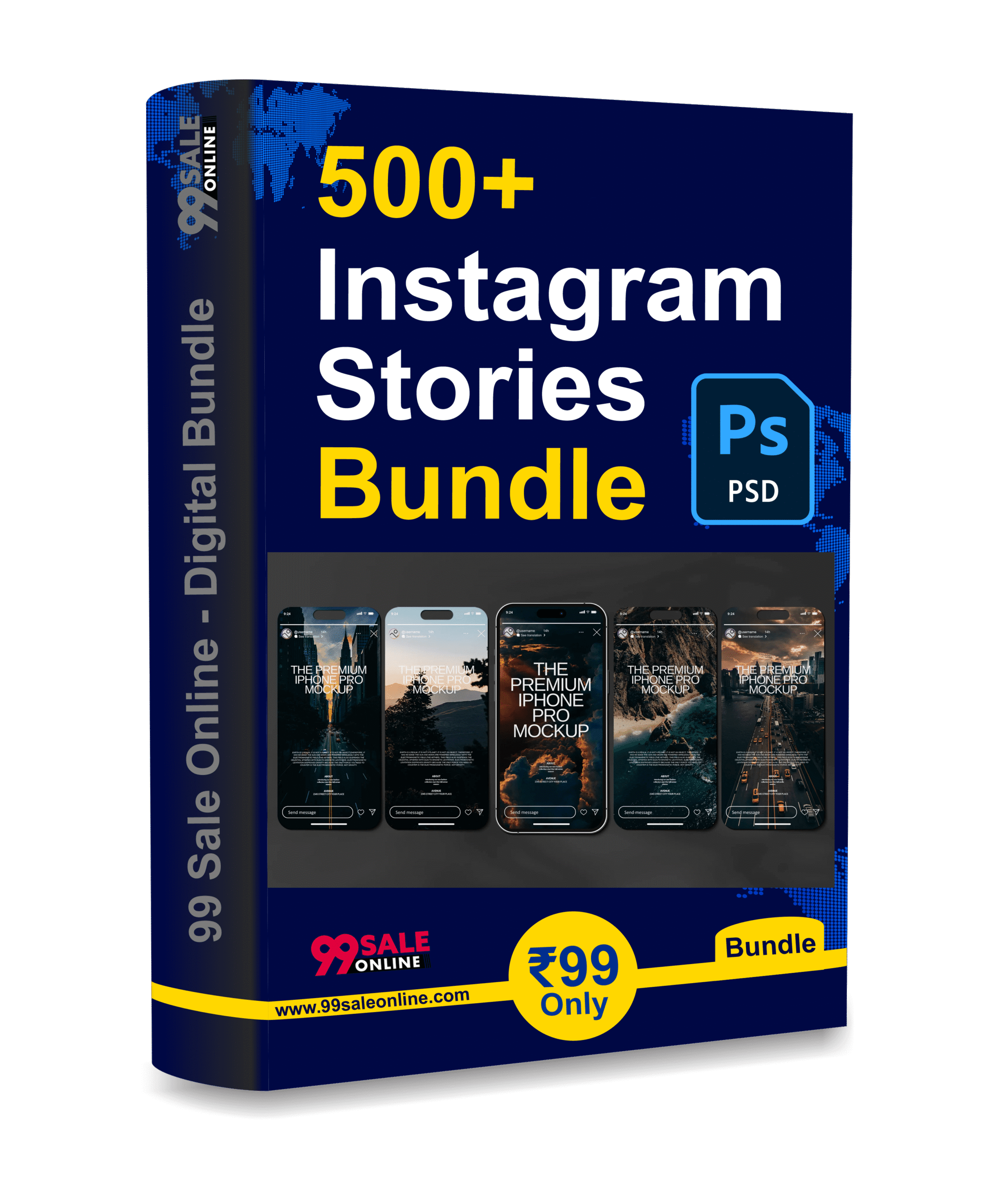 500+ Instagram Stories Bundle (PSD File) Only ₹99